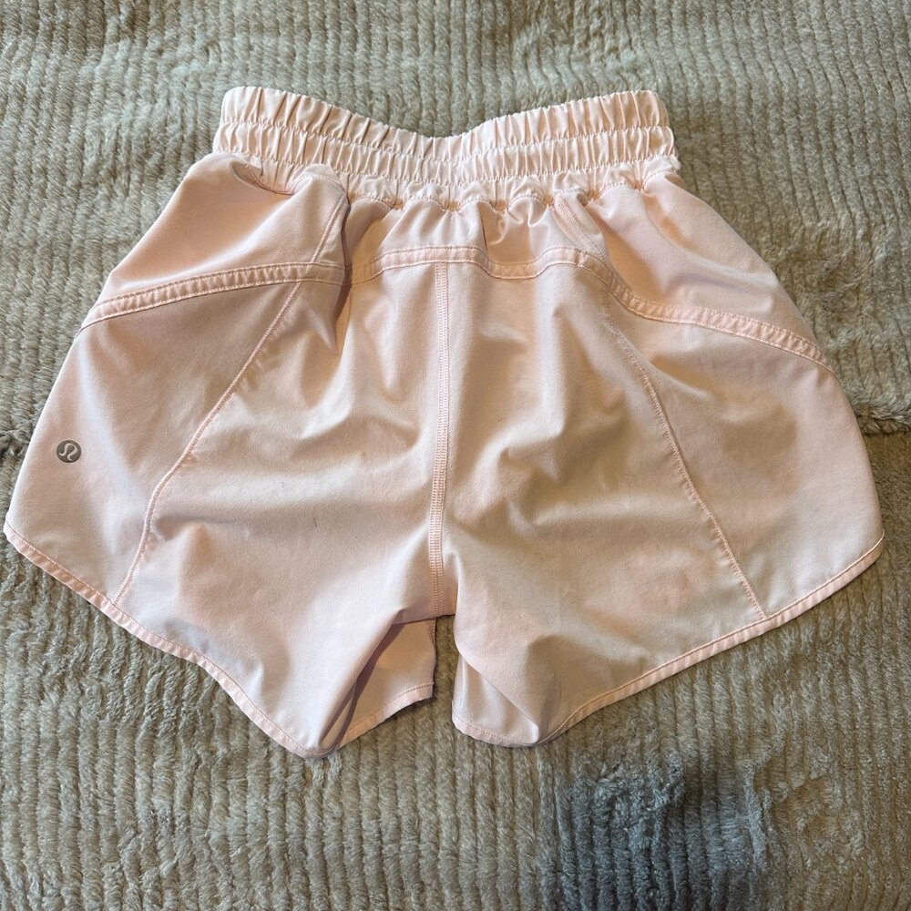 Light Pink Lululemon Exercise Shorts, Size Small